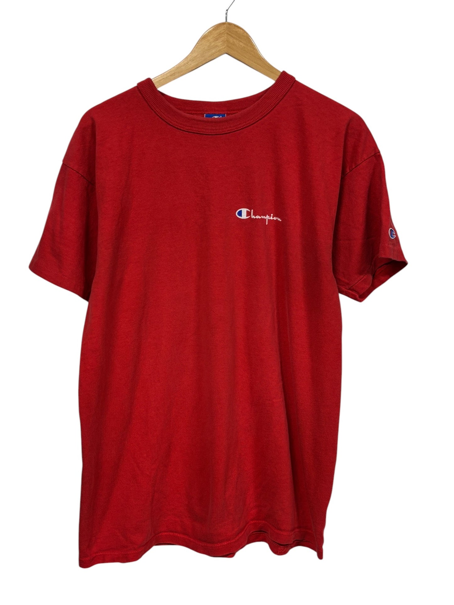 Vintage 90's Champion Spellout Single Stitch Tee Size XL