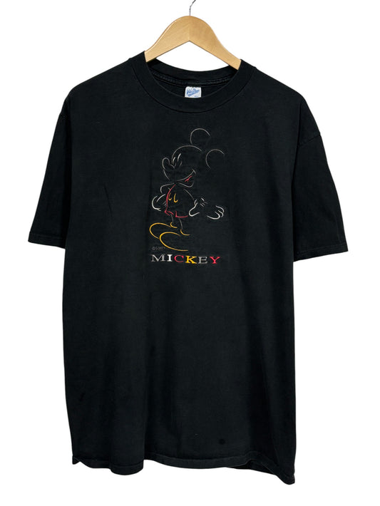 Vintage 90's Velva Sheen Disney Mickey Mouse Cartoon Graphic Tee Size XL