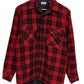 Vintage Fieldmaster Made in USA Red Insulated Flannel Button Up Size Medium