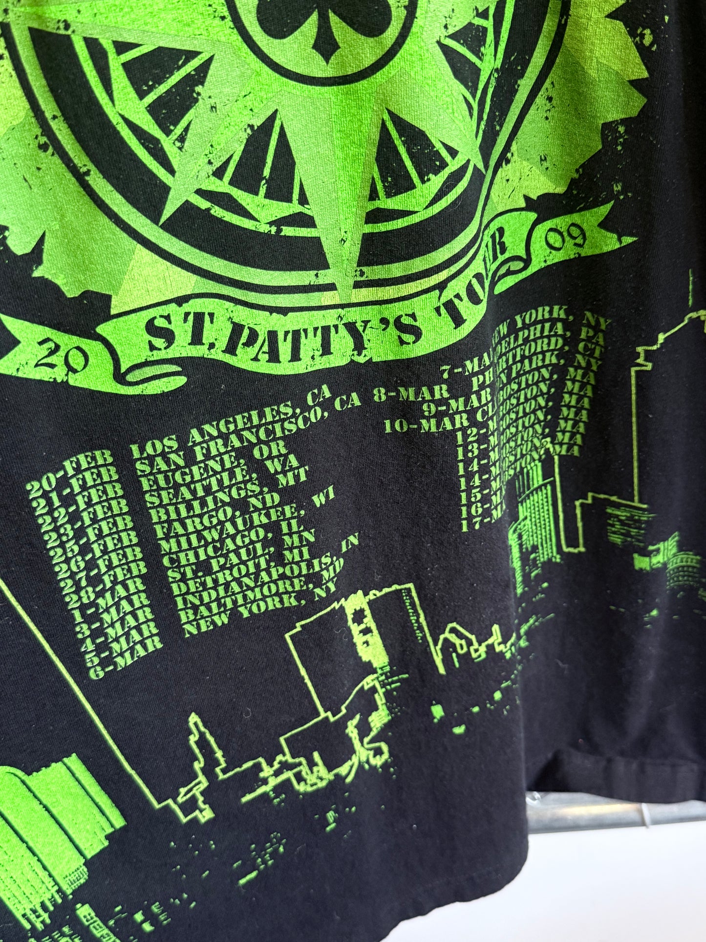 Dropkick Murphys All Over Print Band Tour Tee Size 3XL