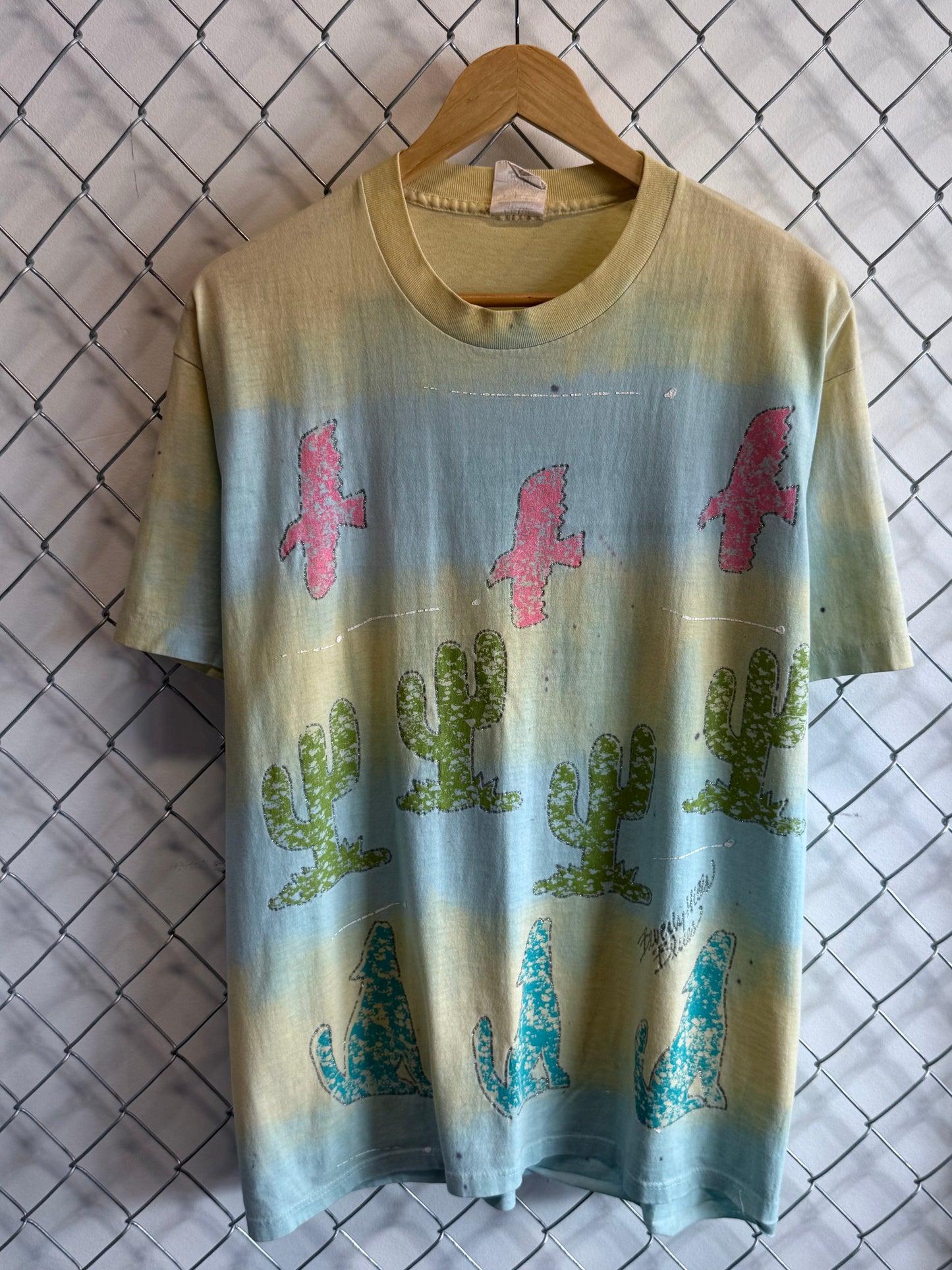Vintage 90's Desert Nature All Over Print Graphic Tee Size XL