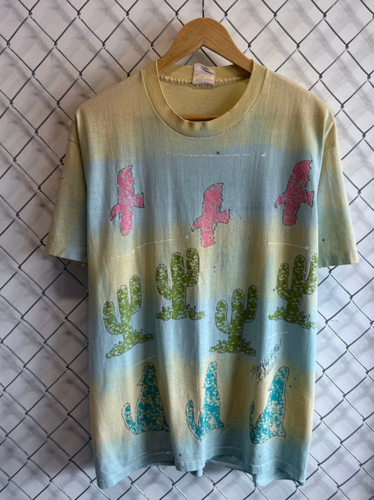Vintage 90's Desert Nature All Over Print Graphic Tee Size XL