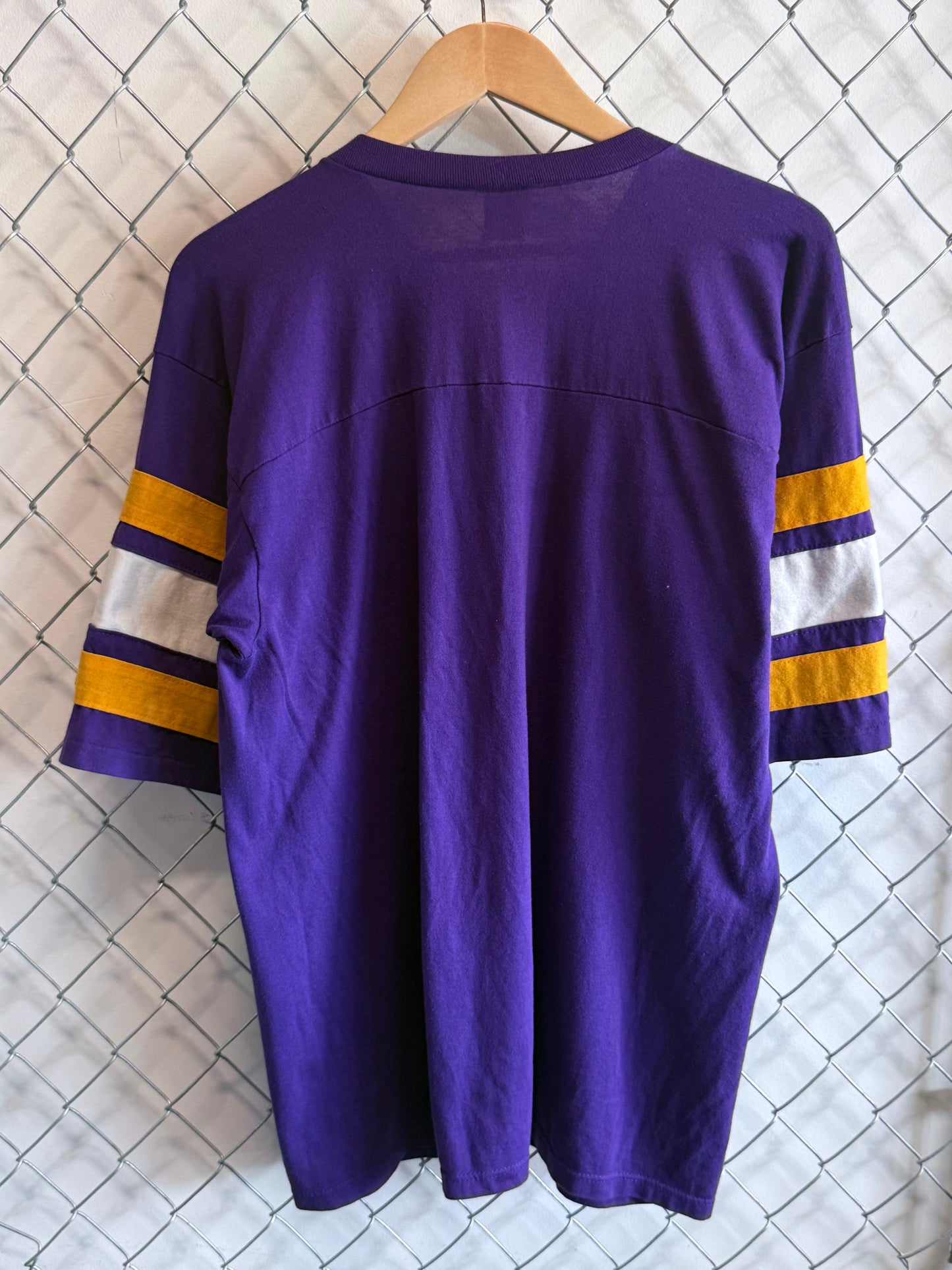 Vintage 90's Logo 7 Minnesota Vikings 3/4 Sleeve Football Tee Size Large
