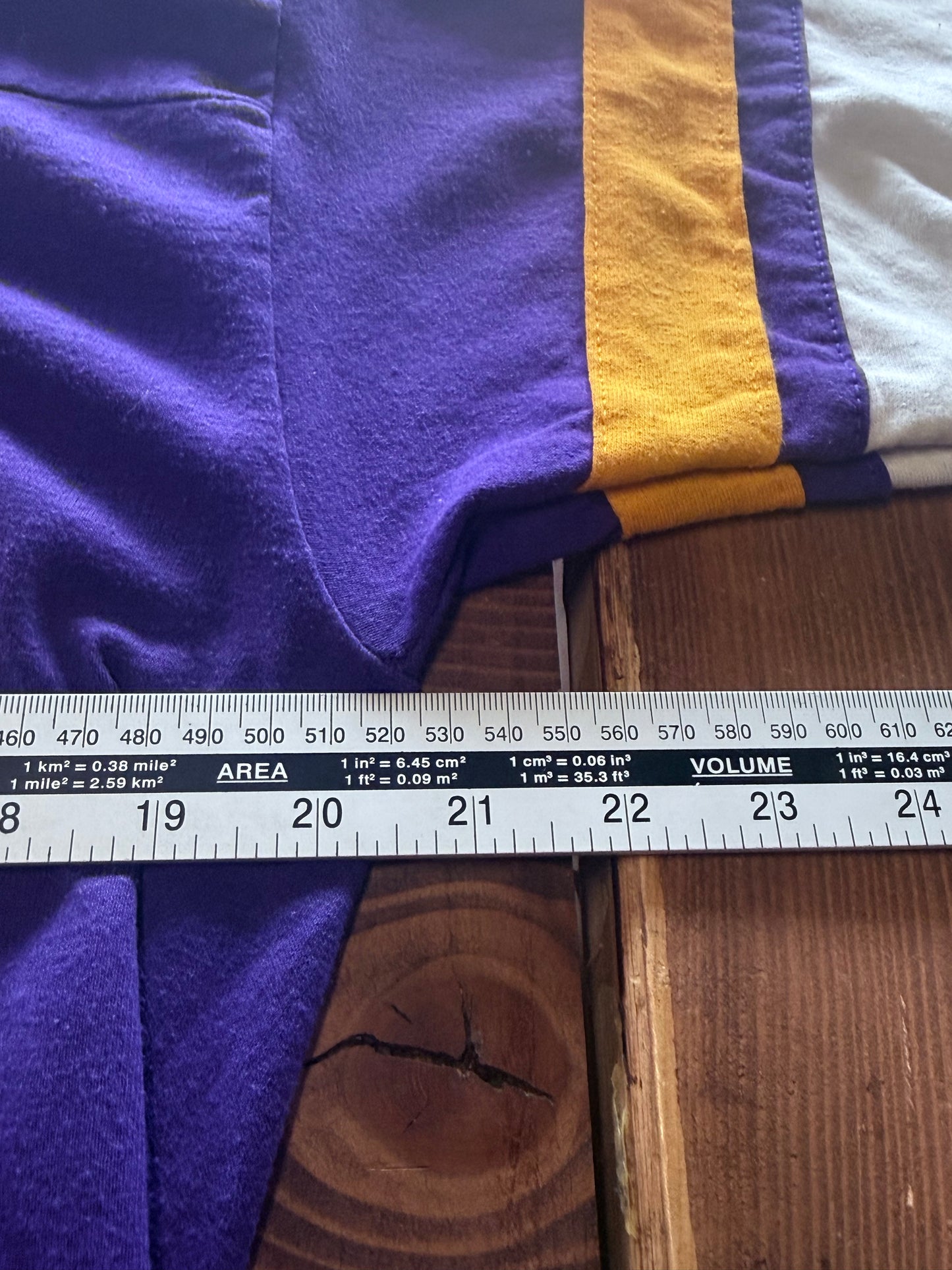 Vintage 90's Logo 7 Minnesota Vikings 3/4 Sleeve Football Tee Size Large
