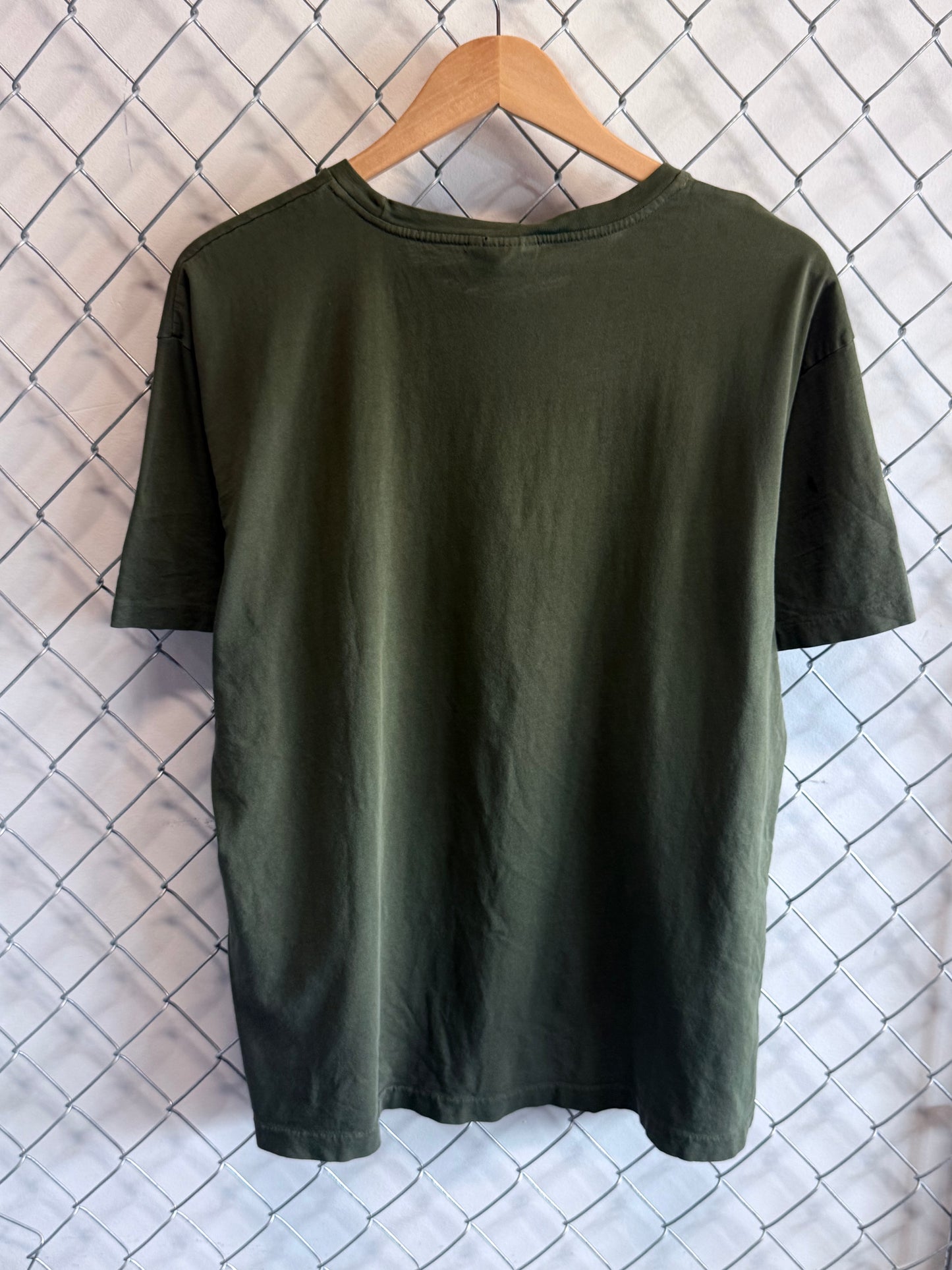 Vintage Polo Ralph Lauren Olive Green Small Pony Graphic Tee Size Medium
