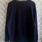 Vintage 90's LL Bean Navy Blue Long Sleeve Henley Shirt Size Large