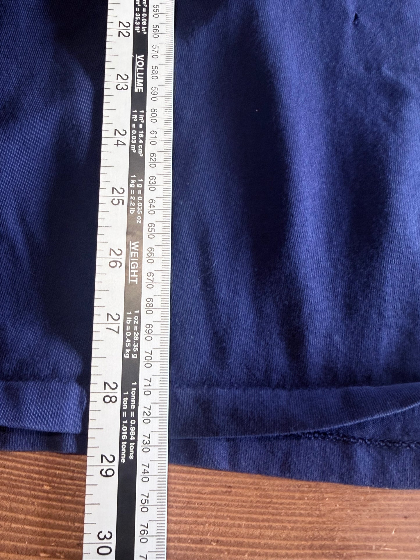 Vintage 90's LL Bean Navy Blue Long Sleeve Henley Shirt Size Large