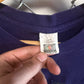 Vintage 80's Fruit of the Loom Purple Blank Pocket Tee Size Large