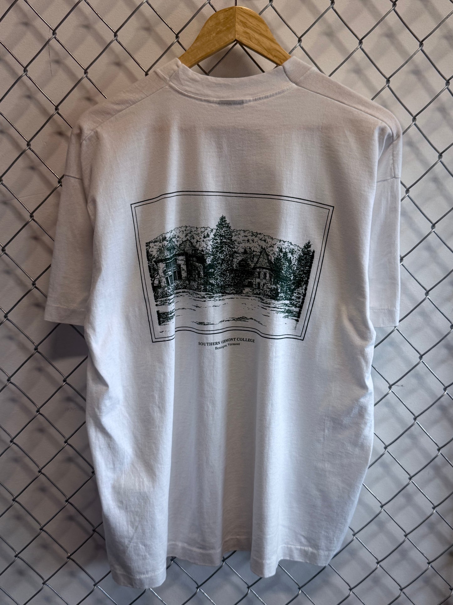 Vintage 90's Southern Vermont College University Graphic Tee Size XL