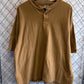 Vintage 90's Carhartt Heavy Weight Brown Henley Shirt Size XL