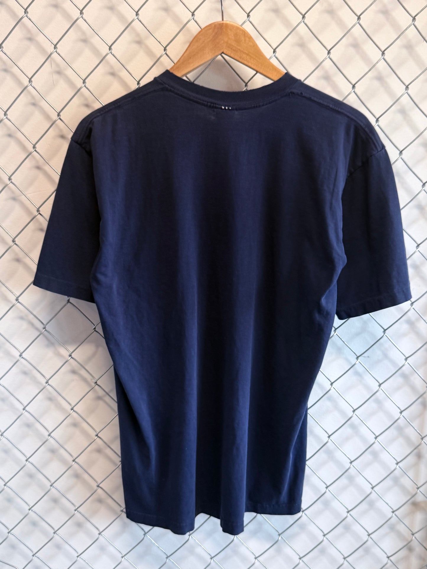 Vintage JC Penney Towncraft Blue Blank Pocket Tee Size Medium