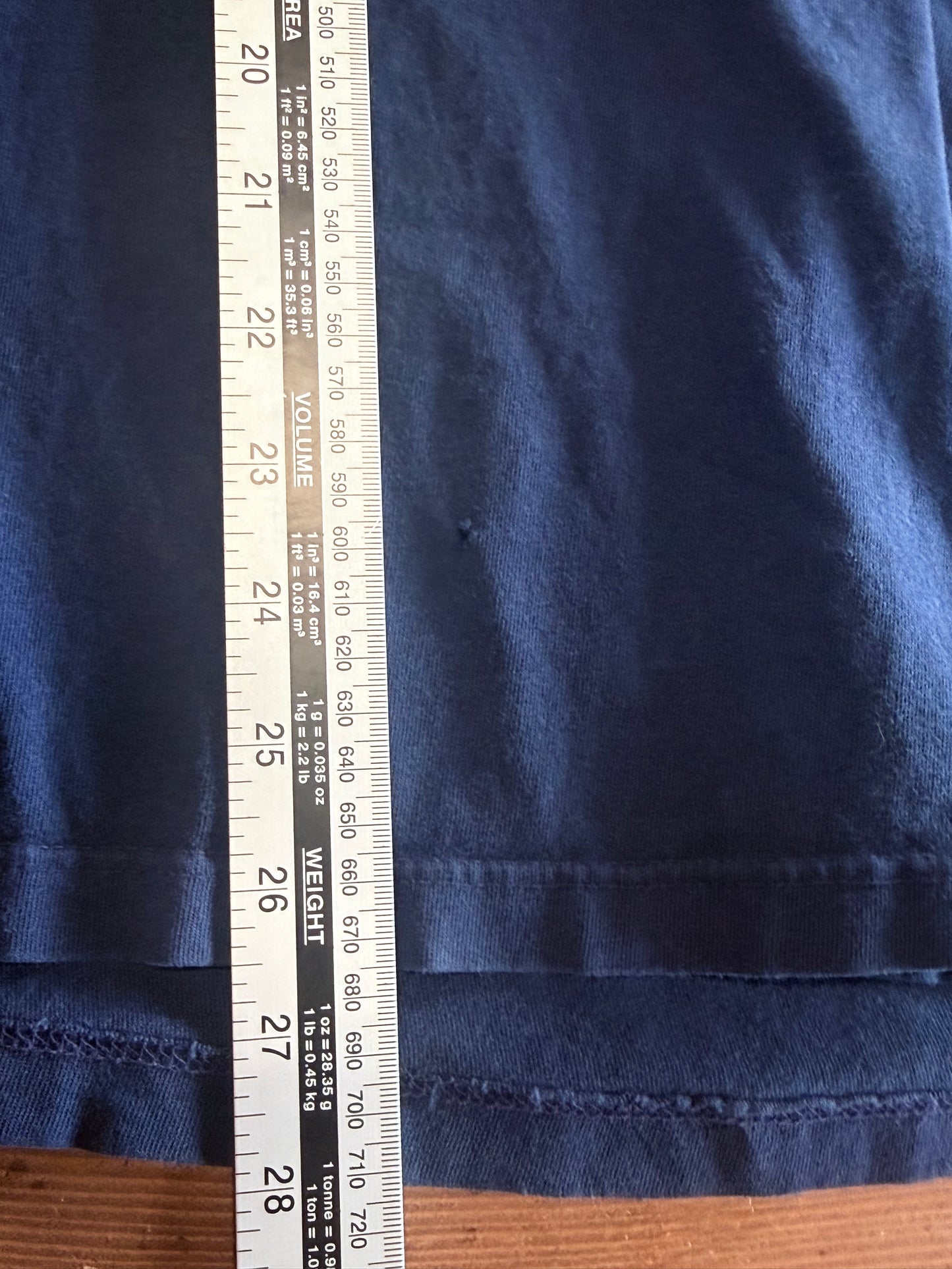 Vintage JC Penney Towncraft Blue Blank Pocket Tee Size Medium