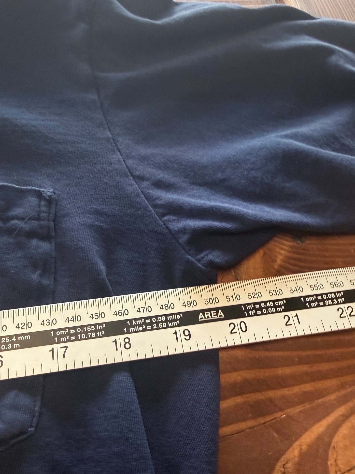 Vintage JC Penney Towncraft Blue Blank Pocket Tee Size Medium