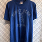 Vintage 90's Berry Blue Faded Mascot Graphic Tee Size Large