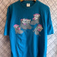 Vintage 90's Kittens in Boots Cartoon Graphic Tee Size XL
