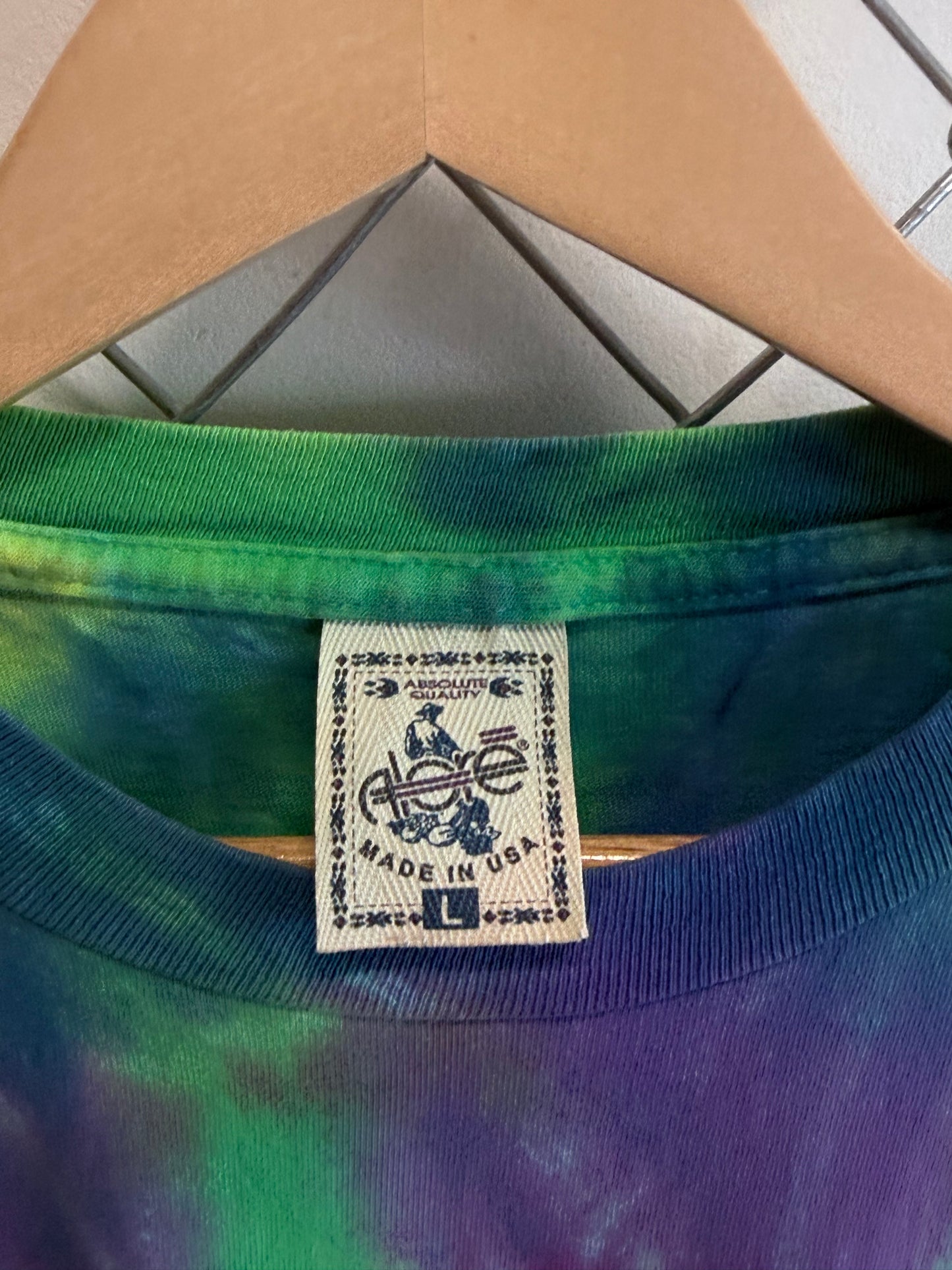 Vintage 90's Tie Dye Long Sleeve Shirt Size Large