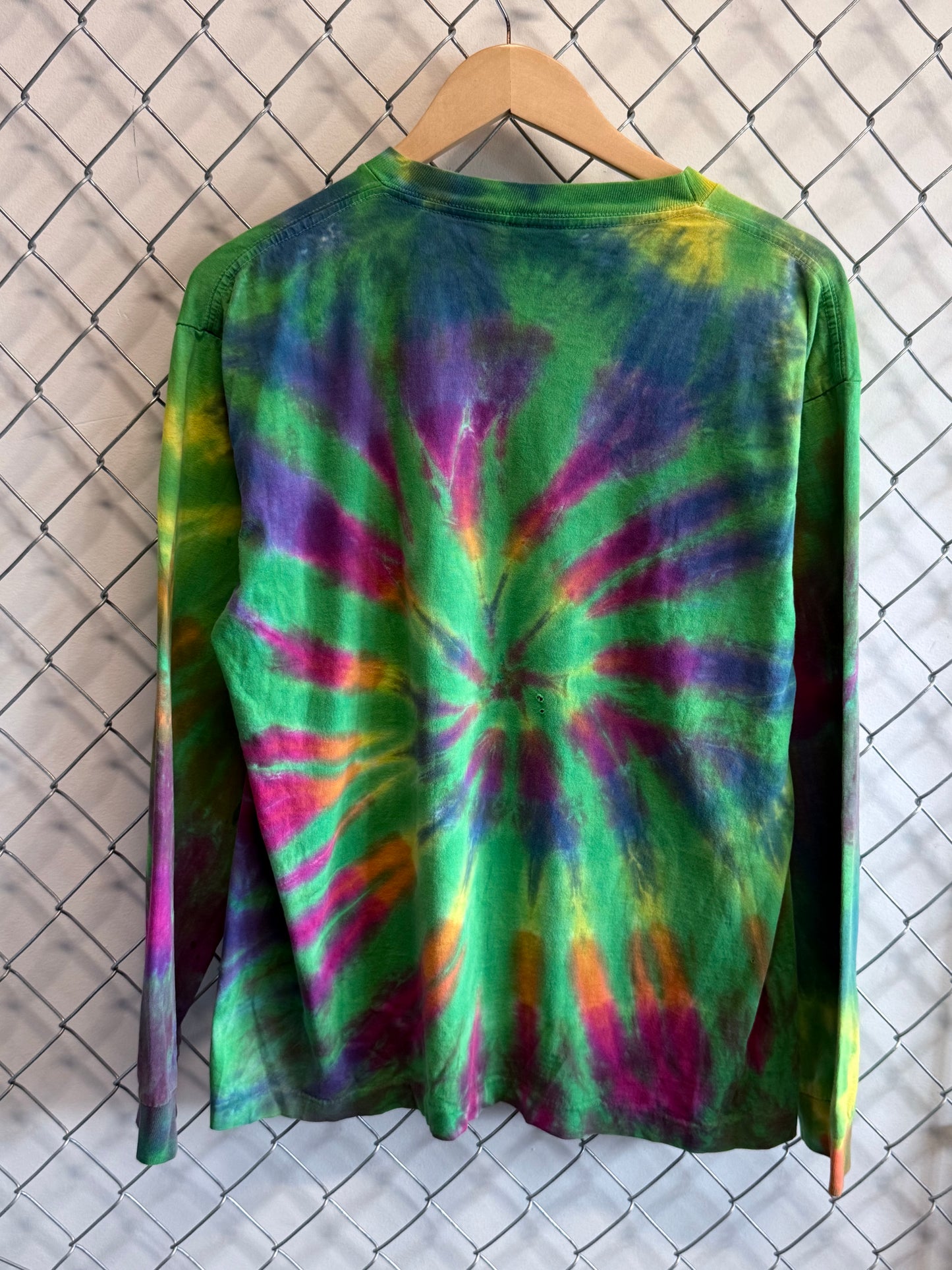 Vintage 90's Tie Dye Long Sleeve Shirt Size Large