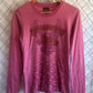 Harley Davidson Women's Pink Long Sleeve Biker Shirt Size Large