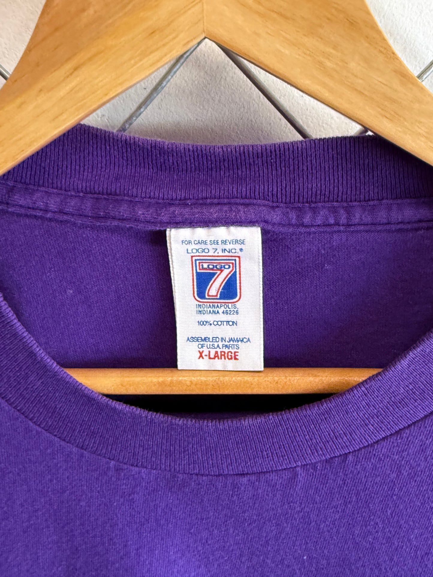 Vintage 90's Logo 7 Minnesota Vikings NFL Graphic Tee Size XL