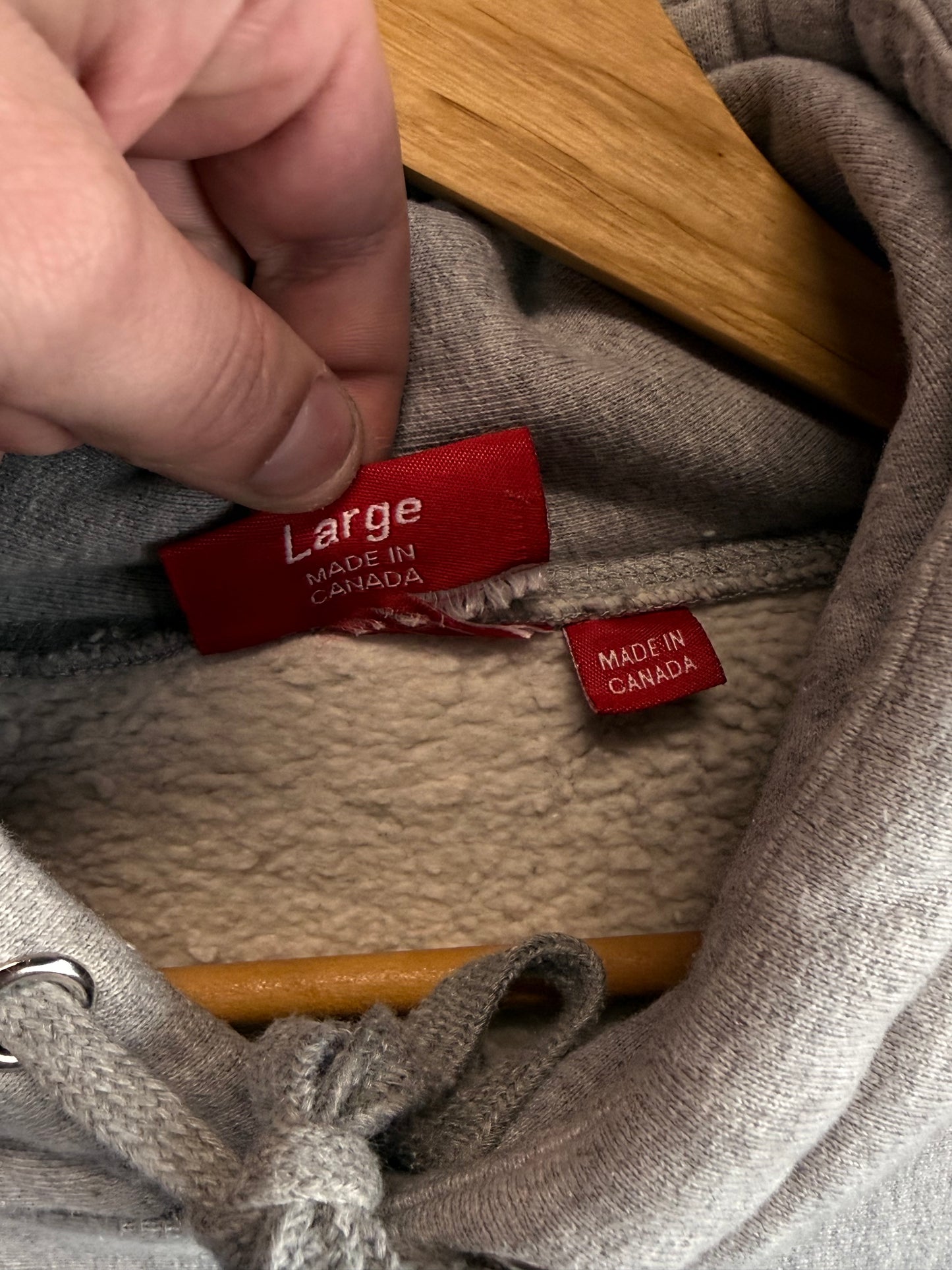 Supreme Heather Grey Box Logo Hoodie Size Large