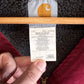 Vintage Carhartt Crimson V13 Made in USA Zip Up Vest Size XXL