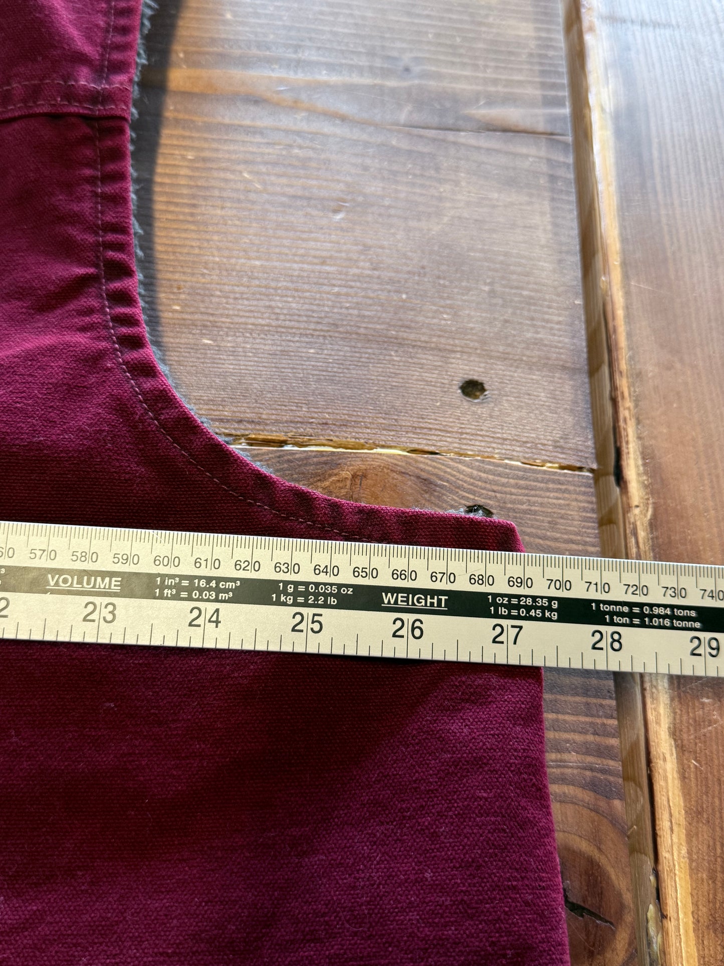 Vintage Carhartt Crimson V13 Made in USA Zip Up Vest Size XXL