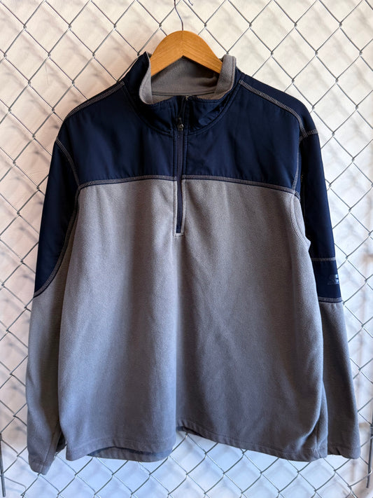Starter Quarter Zip Fleece Sweater Size XL