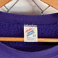 Vintage 90's Muscatine Iowa Purple Embroidered Sweater Size XXL