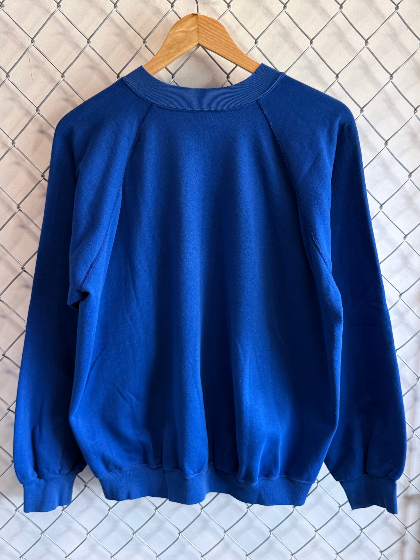 Vintage 80's University Paris Blue Crewneck Sweater Size XL