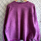 Vintage 90's Hanes Women's Overdyed Purple Crewneck Sweater Size XXL