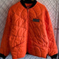 Supreme Quilted Spiderweb Work Jacket Orange Size Large