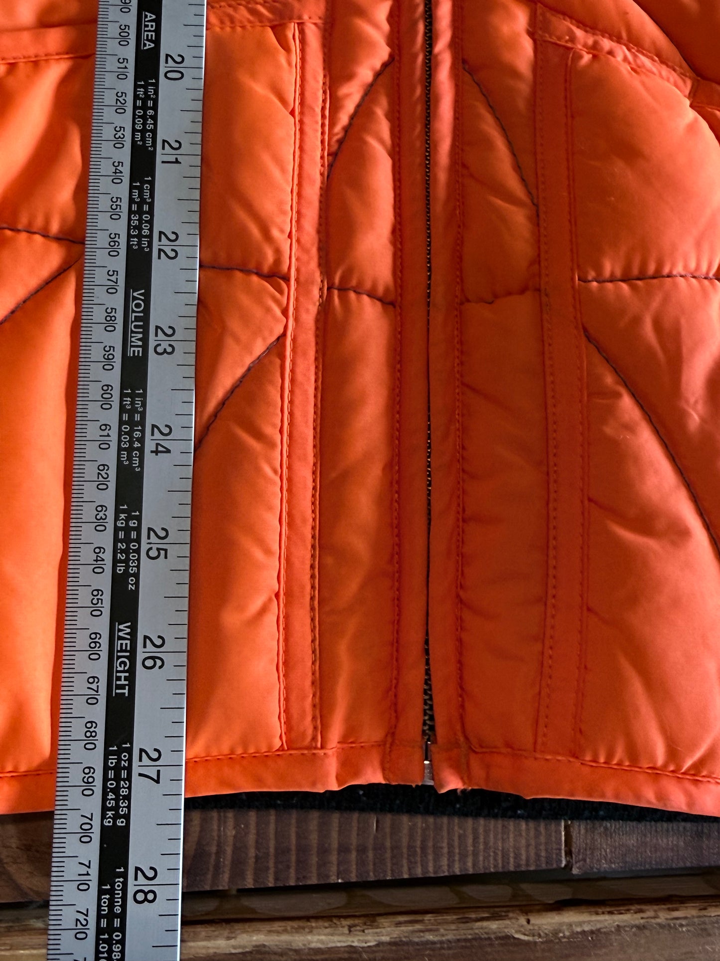 Supreme Quilted Spiderweb Work Jacket Orange Size Large