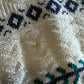 Vintage 90's White Knit Geometric Pattern Sweater Size Large