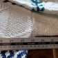 Vintage 90's White Knit Geometric Pattern Sweater Size Large