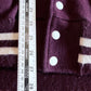 Vintage De Long Varsity Red Bomber Jacket Size XL