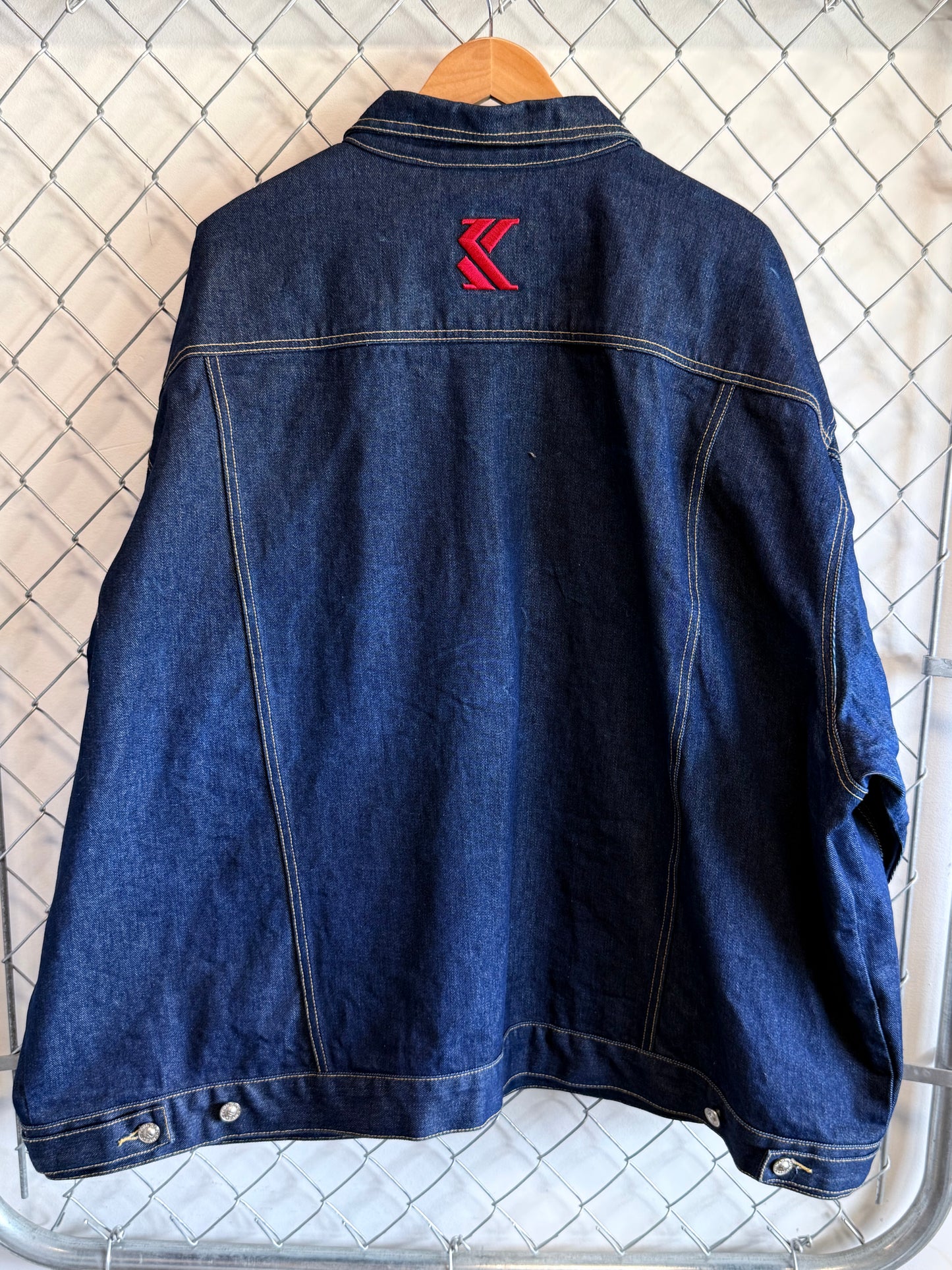 Vintage 90's Kani Jeans Denim Trucker Jacket Size 5XL
