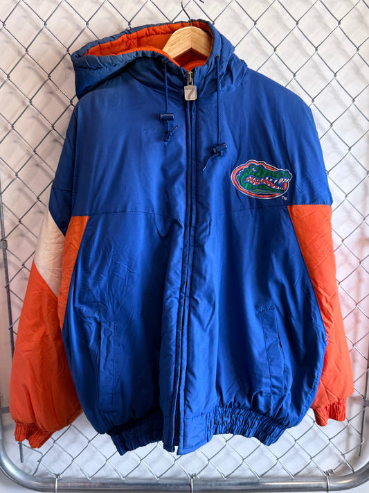 Vintage Logo 7 Florida Gators Big Puffer Jacket Size Large