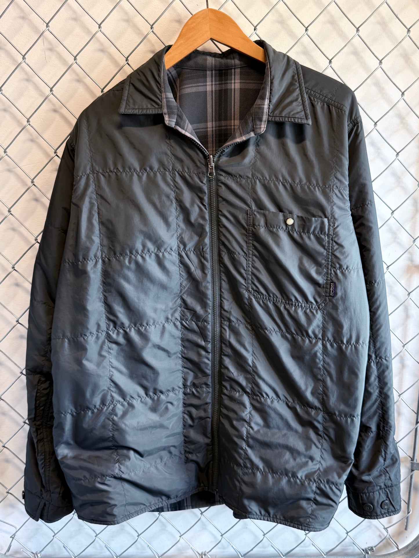 Patagonia Reversible Insulated Flannel Zip Up Jacket Size XXL