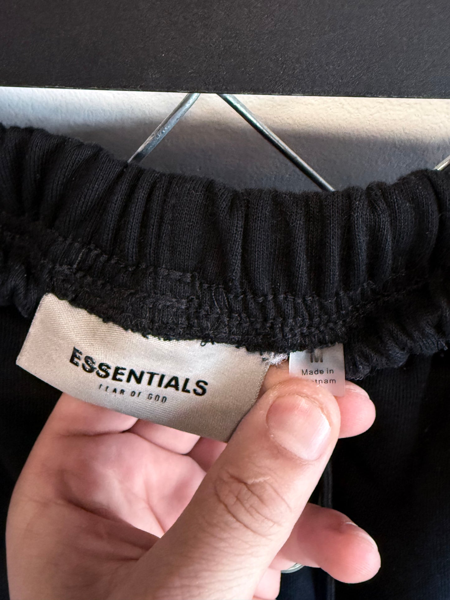 Fear of God Essentials Black Sweat Shorts Size Medium