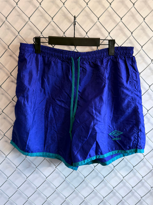 Vintage 90's Umbro Blue Tennis Shorts Size Medium