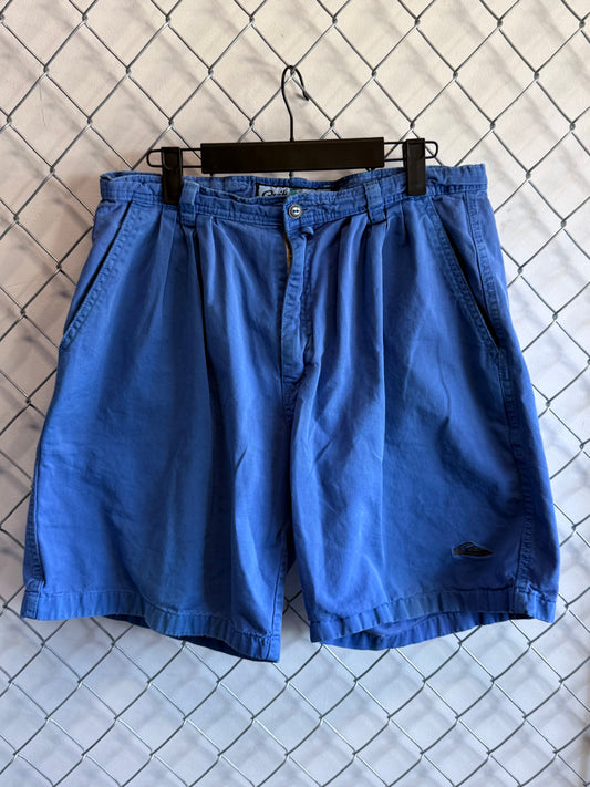 Vintage 90's Quiksilver Blue Board Shorts Size 32