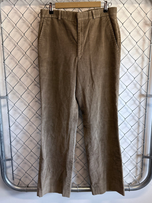 Vintage LL Bean Brown Corduroy Made in USA Pants Size 32x30