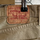 Vintage Levi's Light Brown 501 Button Fly Denim Jeans Size 35x28
