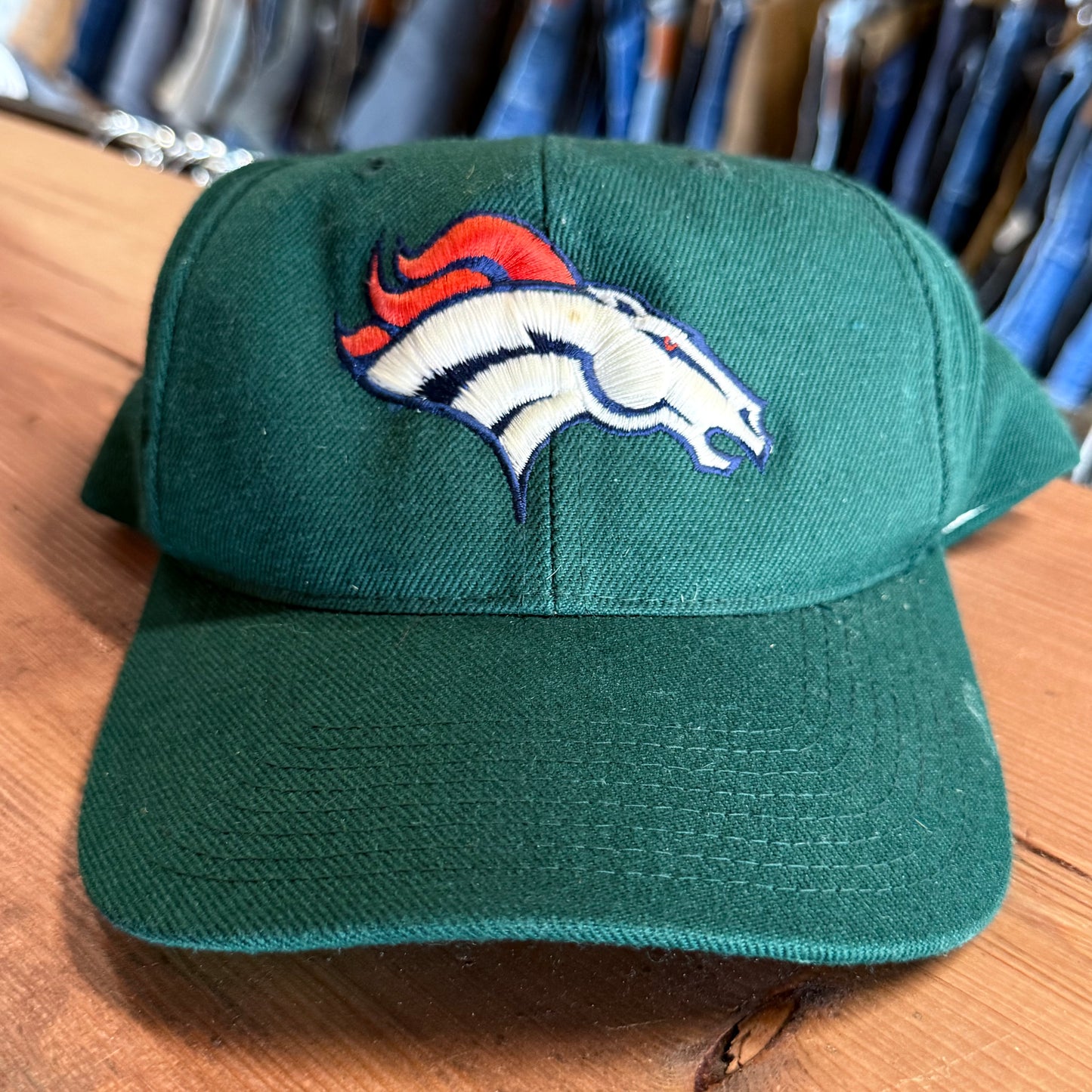 Vintage 90's Sports Specialties Green Broncos Hat