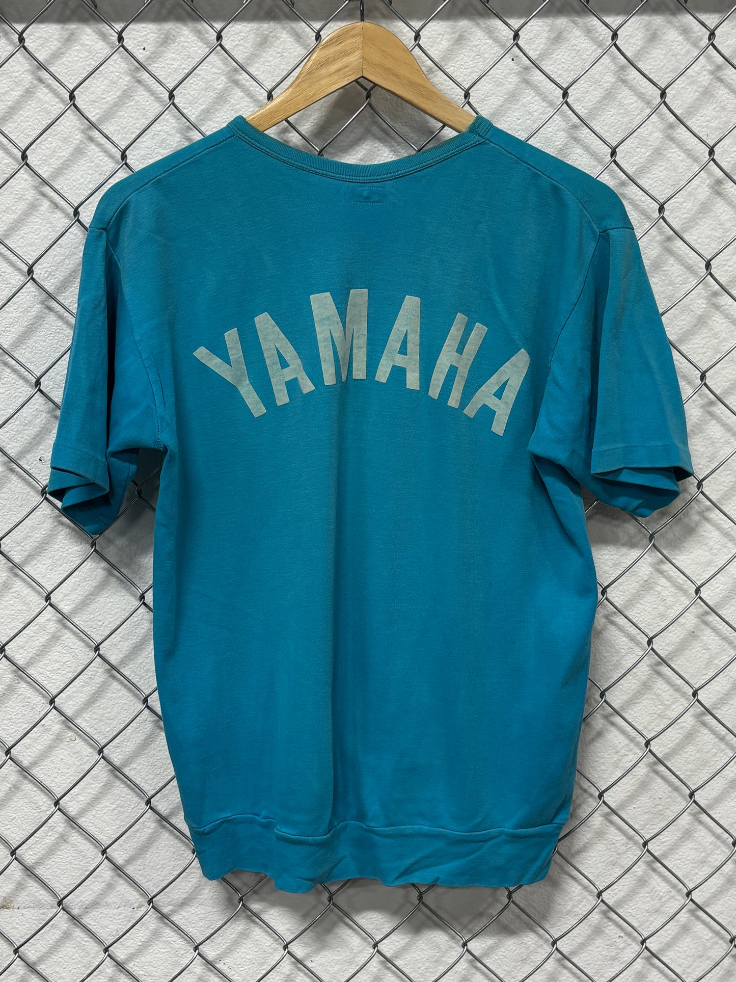 Vintage 80's Yamaha Logo Blue Graphic Tee Size Large