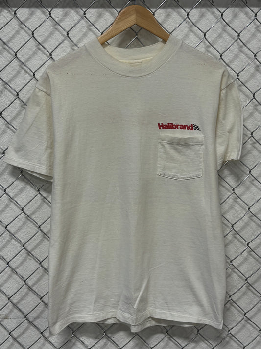 Vintage 90's Halibrand Racing Graphic Pocket Tee Size Large