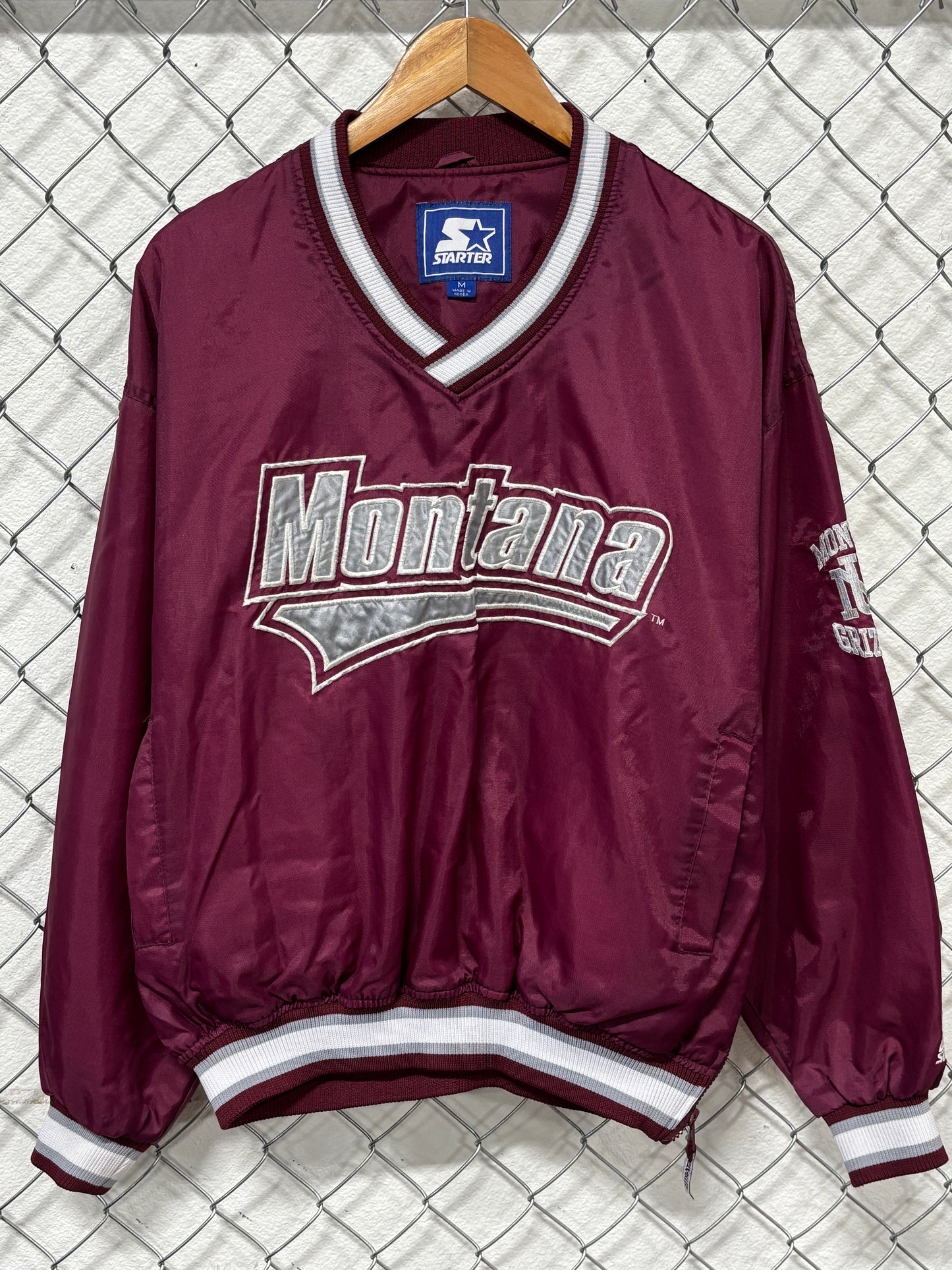 Vintage 90's Starter University of Montana Grizzlies Jacket Size Medium