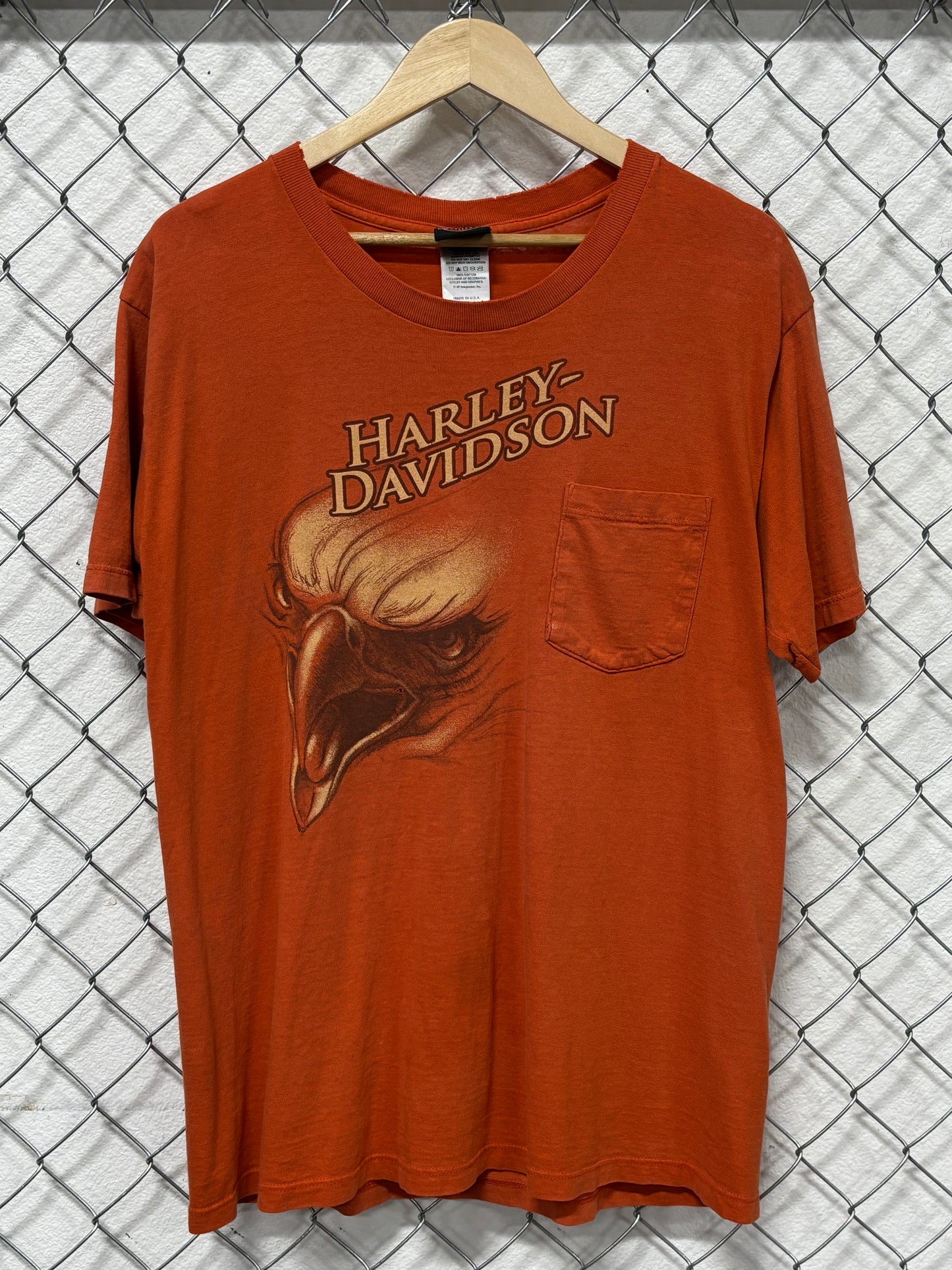 Harley Davidson Dallas Texas Biker Pocket Tee Size Large
