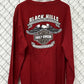 Vintage Harley Davidson Pre Luxe Black Hills Biker Long Sleeve Shirt Size XL
