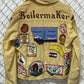 Vintage 70's Windbreaker Jacket CB Radio Patches All Over Size Large